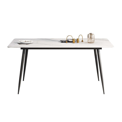 Rectangle Dining Site Table Industrial Stone 4-foot Dining Table for Indoor Without Chairs Clearhalo ' dining_table' 'Dining Tables & Seating' 'Dining Tables' 'furn' 'furn_dining_table' 'Furniture' 'furniture_dining_table' 'Kitchen & Dining Furniture' 'kitchen&dining_furn' 'kitchen' 'kitchen_dining_table' 4112592