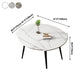 Mesa redonda de comedor de 4 pies, mesa abatible de piedra de estilo sencillo para el hogar