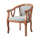 Traditional Solid Wood Dining Chair Linen Dining Arm Chair for Home Use Light Gray 1 Piece Clearhalo ' kitchen&dining_furn' 'Dining Chairs' 'Dining Tables & Seating' 'dining_chair' 'furn' 'furn_dining_chair' 'Furniture' 'furniture_dining_chair' 'Kitchen & Dining Furniture' 'kitchen' 4117640
