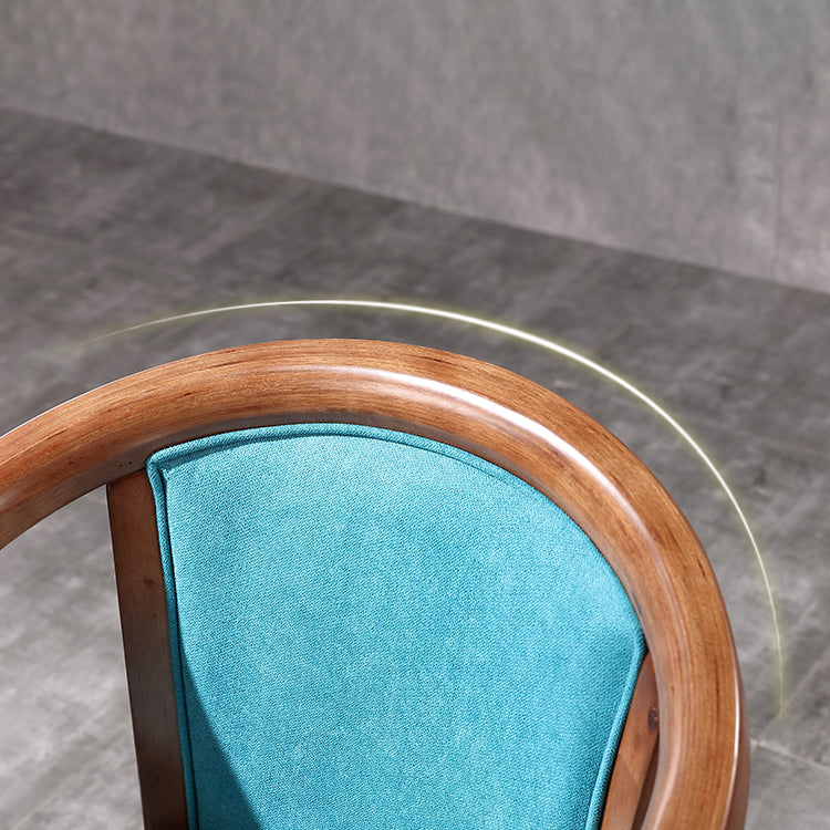 Traditional Solid Wood Dining Chair Linen Dining Arm Chair for Home Use Clearhalo ' kitchen&dining_furn' 'Dining Chairs' 'Dining Tables & Seating' 'dining_chair' 'furn' 'furn_dining_chair' 'Furniture' 'furniture_dining_chair' 'Kitchen & Dining Furniture' 'kitchen' 4117645