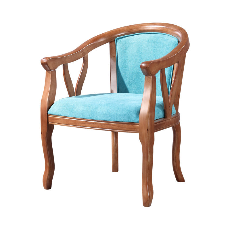 Traditional Solid Wood Dining Chair Linen Dining Arm Chair for Home Use Sky Blue 1 Piece Clearhalo ' kitchen&dining_furn' 'Dining Chairs' 'Dining Tables & Seating' 'dining_chair' 'furn' 'furn_dining_chair' 'Furniture' 'furniture_dining_chair' 'Kitchen & Dining Furniture' 'kitchen' 4117659