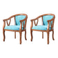 Traditional Solid Wood Dining Chair Linen Dining Arm Chair for Home Use Sky Blue 2 Piece Set Clearhalo ' kitchen&dining_furn' 'Dining Chairs' 'Dining Tables & Seating' 'dining_chair' 'furn' 'furn_dining_chair' 'Furniture' 'furniture_dining_chair' 'Kitchen & Dining Furniture' 'kitchen' 4117660