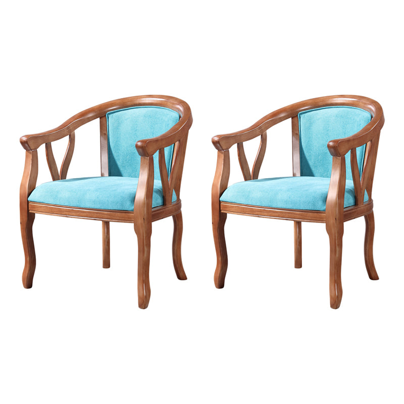 Traditional Solid Wood Dining Chair Linen Dining Arm Chair for Home Use Sky Blue 2 Piece Set Clearhalo ' kitchen&dining_furn' 'Dining Chairs' 'Dining Tables & Seating' 'dining_chair' 'furn' 'furn_dining_chair' 'Furniture' 'furniture_dining_chair' 'Kitchen & Dining Furniture' 'kitchen' 4117660