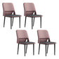 Industrial Metal Dining Room Chairs Open Back Dining Side Chairs for Restaurant Pink 4 Piece Set Clearhalo ' kitchen&dining_furn' 'Dining Chairs' 'Dining Tables & Seating' 'dining_chair' 'furn' 'furn_dining_chair' 'Furniture' 'furniture_dining_chair' 'Kitchen & Dining Furniture' 'kitchen' 4117686