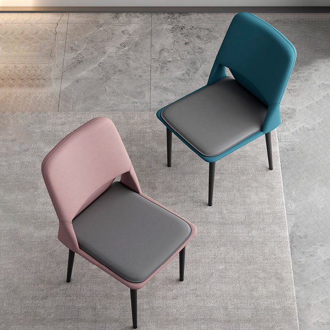 Industrial Metal Dining Room Chairs Open Back Dining Side Chairs for Restaurant Clearhalo ' kitchen&dining_furn' 'Dining Chairs' 'Dining Tables & Seating' 'dining_chair' 'furn' 'furn_dining_chair' 'Furniture' 'furniture_dining_chair' 'Kitchen & Dining Furniture' 'kitchen' 4117687