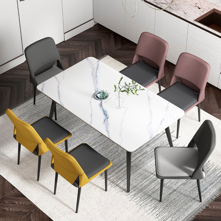 Industrial Metal Dining Room Chairs Open Back Dining Side Chairs for Restaurant Clearhalo ' kitchen&dining_furn' 'Dining Chairs' 'Dining Tables & Seating' 'dining_chair' 'furn' 'furn_dining_chair' 'Furniture' 'furniture_dining_chair' 'Kitchen & Dining Furniture' 'kitchen' 4117689