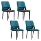 Industrial Metal Dining Room Chairs Open Back Dining Side Chairs for Restaurant Blue 4 Piece Set Clearhalo ' kitchen&dining_furn' 'Dining Chairs' 'Dining Tables & Seating' 'dining_chair' 'furn' 'furn_dining_chair' 'Furniture' 'furniture_dining_chair' 'Kitchen & Dining Furniture' 'kitchen' 4117690