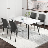 Industrial Metal Dining Room Chairs Open Back Dining Side Chairs for Restaurant Clearhalo ' kitchen&dining_furn' 'Dining Chairs' 'Dining Tables & Seating' 'dining_chair' 'furn' 'furn_dining_chair' 'Furniture' 'furniture_dining_chair' 'Kitchen & Dining Furniture' 'kitchen' 4117699