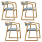 Traditional Style Metal Chairs Set Kitchen Dining Open Back Arm Chairs Blue 4 Piece Set Clearhalo ' kitchen&dining_furn' 'Dining Chairs' 'Dining Tables & Seating' 'dining_chair' 'furn' 'furn_dining_chair' 'Furniture' 'furniture_dining_chair' 'Kitchen & Dining Furniture' 'kitchen' 4117752