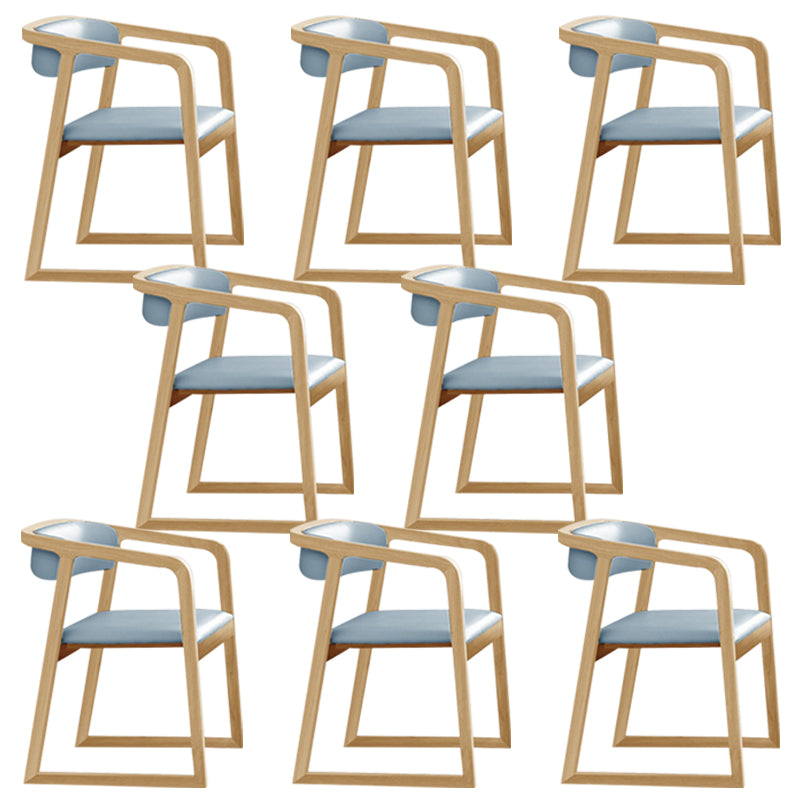 Traditional Style Metal Chairs Set Kitchen Dining Open Back Arm Chairs Blue 8 Piece Set Clearhalo ' kitchen&dining_furn' 'Dining Chairs' 'Dining Tables & Seating' 'dining_chair' 'furn' 'furn_dining_chair' 'Furniture' 'furniture_dining_chair' 'Kitchen & Dining Furniture' 'kitchen' 4117753