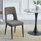 Industrial Metal Dining Room Chairs Armless Open Back Dining Side Chair for Home Use Dark Gray 1 Piece Clearhalo ' kitchen&dining_furn' 'Dining Chairs' 'Dining Tables & Seating' 'dining_chair' 'furn' 'furn_dining_chair' 'Furniture' 'furniture_dining_chair' 'Kitchen & Dining Furniture' 'kitchen' 4117774