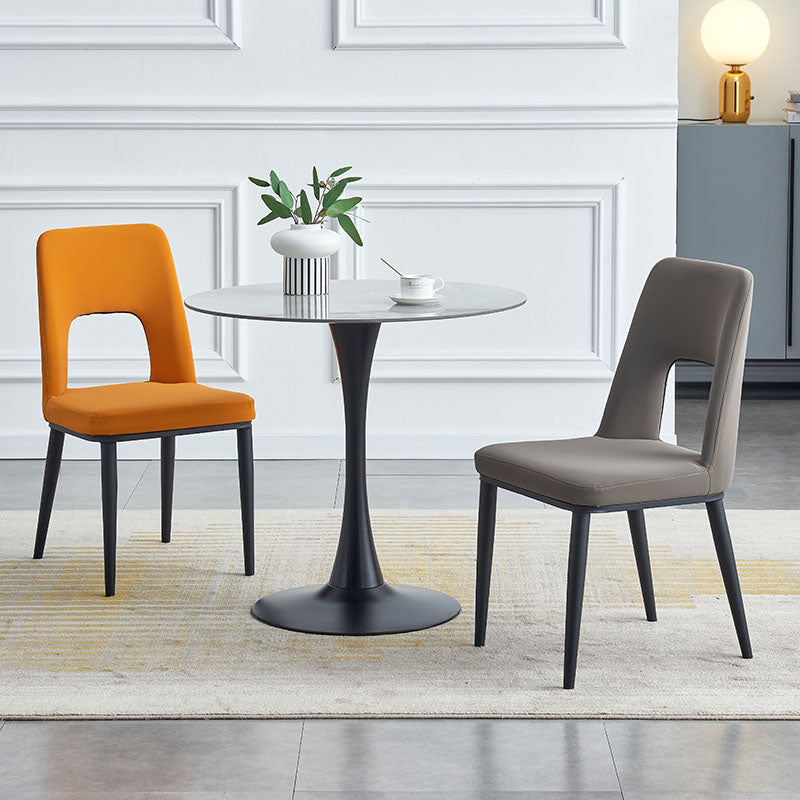 Industrial Metal Dining Room Chairs Armless Open Back Dining Side Chair for Home Use Clearhalo ' kitchen&dining_furn' 'Dining Chairs' 'Dining Tables & Seating' 'dining_chair' 'furn' 'furn_dining_chair' 'Furniture' 'furniture_dining_chair' 'Kitchen & Dining Furniture' 'kitchen' 4117775