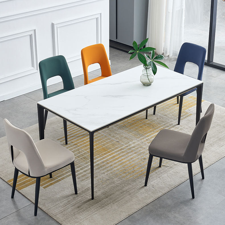 Industrial Metal Dining Room Chairs Armless Open Back Dining Side Chair for Home Use Clearhalo ' kitchen&dining_furn' 'Dining Chairs' 'Dining Tables & Seating' 'dining_chair' 'furn' 'furn_dining_chair' 'Furniture' 'furniture_dining_chair' 'Kitchen & Dining Furniture' 'kitchen' 4117777