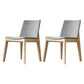 Upholstered Armless Dining Chairs Indoor Side Chairs with Wood Legs (Set of 2) Grey Clearhalo ' kitchen&dining_furn' 'Dining Chairs' 'Dining Tables & Seating' 'dining_chair' 'furn' 'furn_dining_chair' 'Furniture' 'furniture_dining_chair' 'Kitchen & Dining Furniture' 'kitchen' 4117797