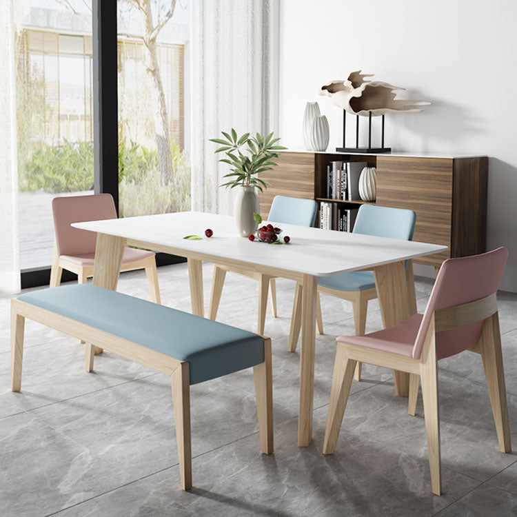 Upholstered Armless Dining Chairs Indoor Side Chairs with Wood Legs (Set of 2) Clearhalo ' kitchen&dining_furn' 'Dining Chairs' 'Dining Tables & Seating' 'dining_chair' 'furn' 'furn_dining_chair' 'Furniture' 'furniture_dining_chair' 'Kitchen & Dining Furniture' 'kitchen' 4117805