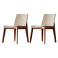 Upholstered Armless Dining Chairs Indoor Side Chairs with Wood Legs (Set of 2) Off-White Clearhalo ' kitchen&dining_furn' 'Dining Chairs' 'Dining Tables & Seating' 'dining_chair' 'furn' 'furn_dining_chair' 'Furniture' 'furniture_dining_chair' 'Kitchen & Dining Furniture' 'kitchen' 4117809