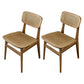 Indoor Armless Dining Chairs Rattan Side Chairs with Wood Legs (Set of 2) Wood Clearhalo ' kitchen&dining_furn' 'Dining Chairs' 'Dining Tables & Seating' 'dining_chair' 'furn' 'furn_dining_chair' 'Furniture' 'furniture_dining_chair' 'Kitchen & Dining Furniture' 'kitchen' 4117820
