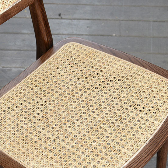 Indoor Armless Dining Chairs Rattan Side Chairs with Wood Legs (Set of 2) Clearhalo ' kitchen&dining_furn' 'Dining Chairs' 'Dining Tables & Seating' 'dining_chair' 'furn' 'furn_dining_chair' 'Furniture' 'furniture_dining_chair' 'Kitchen & Dining Furniture' 'kitchen' 4117828