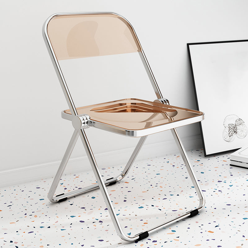 Industrial Style Open Back Dining Side Chair Plastic Dining Armless Chair for Home Tan 1 Piece Clearhalo ' kitchen&dining_furn' 'Dining Chairs' 'Dining Tables & Seating' 'dining_chair' 'furn' 'furn_dining_chair' 'Furniture' 'furniture_dining_chair' 'Kitchen & Dining Furniture' 'kitchen' 4117965