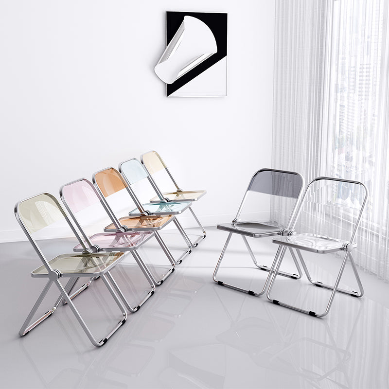 Industrial Style Open Back Dining Side Chair Plastic Dining Armless Chair for Home Clearhalo ' kitchen&dining_furn' 'Dining Chairs' 'Dining Tables & Seating' 'dining_chair' 'furn' 'furn_dining_chair' 'Furniture' 'furniture_dining_chair' 'Kitchen & Dining Furniture' 'kitchen' 4117980