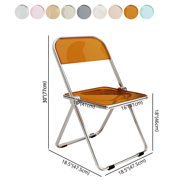 Industrial Style Open Back Dining Side Chair Plastic Dining Armless Chair for Home Clearhalo ' kitchen&dining_furn' 'Dining Chairs' 'Dining Tables & Seating' 'dining_chair' 'furn' 'furn_dining_chair' 'Furniture' 'furniture_dining_chair' 'Kitchen & Dining Furniture' 'kitchen' 4117997