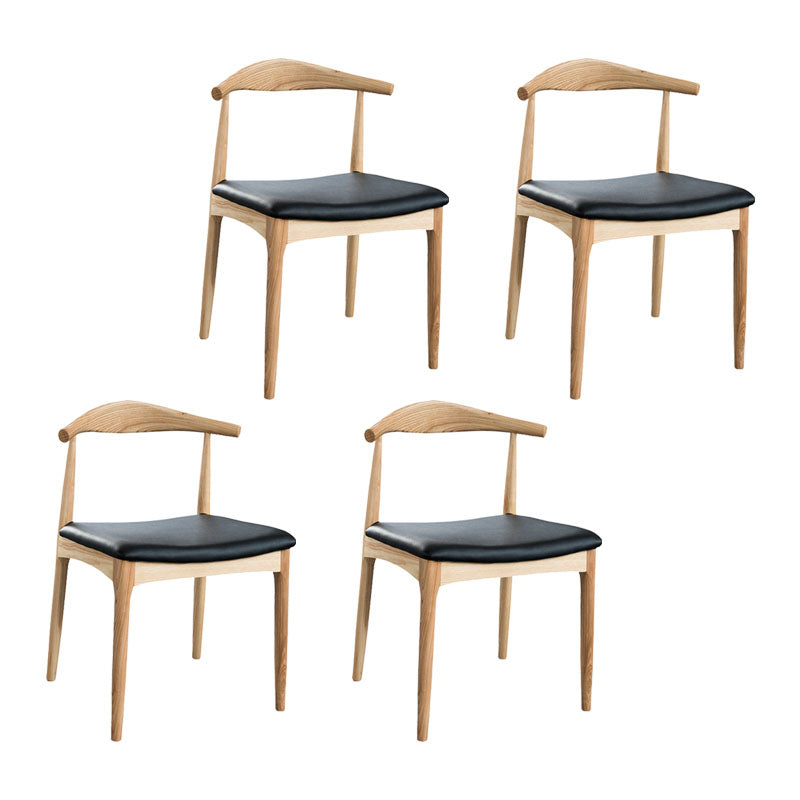 Traditional Style Solid Wood Dining Chair Open Back Dining Room Side Chairs Wood 4 Piece Set Clearhalo ' kitchen&dining_furn' 'Dining Chairs' 'Dining Tables & Seating' 'dining_chair' 'furn' 'furn_dining_chair' 'Furniture' 'furniture_dining_chair' 'Kitchen & Dining Furniture' 'kitchen' 4118000