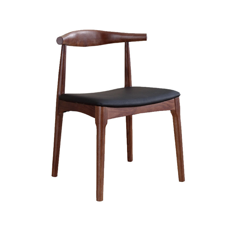 Traditional Style Solid Wood Dining Chair Open Back Dining Room Side Chairs Walnut 1 Piece Clearhalo ' kitchen&dining_furn' 'Dining Chairs' 'Dining Tables & Seating' 'dining_chair' 'furn' 'furn_dining_chair' 'Furniture' 'furniture_dining_chair' 'Kitchen & Dining Furniture' 'kitchen' 4118003