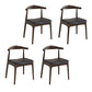 Traditional Style Solid Wood Dining Chair Open Back Dining Room Side Chairs Tan 4 Piece Set Clearhalo ' kitchen&dining_furn' 'Dining Chairs' 'Dining Tables & Seating' 'dining_chair' 'furn' 'furn_dining_chair' 'Furniture' 'furniture_dining_chair' 'Kitchen & Dining Furniture' 'kitchen' 4118012