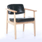 Modern Wood Dining Arm Chair Open Back Single Dining Side Chair for Home Use Black-Apricot Clearhalo ' kitchen&dining_furn' 'Dining Chairs' 'Dining Tables & Seating' 'dining_chair' 'furn' 'furn_dining_chair' 'Furniture' 'furniture_dining_chair' 'Kitchen & Dining Furniture' 'kitchen' 4118024