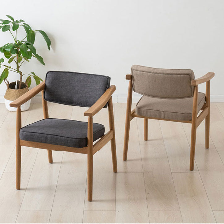 Modern Wood Dining Arm Chair Open Back Single Dining Side Chair for Home Use Clearhalo ' kitchen&dining_furn' 'Dining Chairs' 'Dining Tables & Seating' 'dining_chair' 'furn' 'furn_dining_chair' 'Furniture' 'furniture_dining_chair' 'Kitchen & Dining Furniture' 'kitchen' 4118025