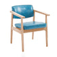 Modern Wood Dining Arm Chair Open Back Single Dining Side Chair for Home Use Blue Clearhalo ' kitchen&dining_furn' 'Dining Chairs' 'Dining Tables & Seating' 'dining_chair' 'furn' 'furn_dining_chair' 'Furniture' 'furniture_dining_chair' 'Kitchen & Dining Furniture' 'kitchen' 4118036