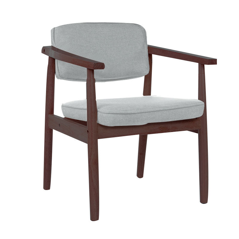 Modern Wood Dining Arm Chair Open Back Single Dining Side Chair for Home Use Smoke Gray Clearhalo ' kitchen&dining_furn' 'Dining Chairs' 'Dining Tables & Seating' 'dining_chair' 'furn' 'furn_dining_chair' 'Furniture' 'furniture_dining_chair' 'Kitchen & Dining Furniture' 'kitchen' 4118038