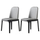 Industrial Ash Parsons Dining Chair Matte Finish Faux Leather Side Chair (Set of 2) Grey Clearhalo ' kitchen&dining_furn' 'Dining Chairs' 'Dining Tables & Seating' 'dining_chair' 'furn' 'furn_dining_chair' 'Furniture' 'furniture_dining_chair' 'Kitchen & Dining Furniture' 'kitchen' 4118109