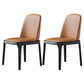 Industrial Ash Parsons Dining Chair Matte Finish Faux Leather Side Chair (Set of 2) Coffee Clearhalo ' kitchen&dining_furn' 'Dining Chairs' 'Dining Tables & Seating' 'dining_chair' 'furn' 'furn_dining_chair' 'Furniture' 'furniture_dining_chair' 'Kitchen & Dining Furniture' 'kitchen' 4118119