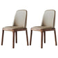 Industrial Ash Parsons Dining Chair Matte Finish Faux Leather Side Chair (Set of 2) Khaki Clearhalo ' kitchen&dining_furn' 'Dining Chairs' 'Dining Tables & Seating' 'dining_chair' 'furn' 'furn_dining_chair' 'Furniture' 'furniture_dining_chair' 'Kitchen & Dining Furniture' 'kitchen' 4118121