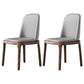 Industrial Ash Parsons Dining Chair Matte Finish Faux Leather Side Chair (Set of 2) Light Gray Clearhalo ' kitchen&dining_furn' 'Dining Chairs' 'Dining Tables & Seating' 'dining_chair' 'furn' 'furn_dining_chair' 'Furniture' 'furniture_dining_chair' 'Kitchen & Dining Furniture' 'kitchen' 4118123