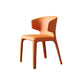 Designer Style Leather Arm Chair Matte Finish Solid Back Single Dining Chair Clearhalo ' kitchen&dining_furn' 'Dining Chairs' 'Dining Tables & Seating' 'dining_chair' 'furn' 'furn_dining_chair' 'Furniture' 'furniture_dining_chair' 'Kitchen & Dining Furniture' 'kitchen' 4118137
