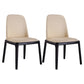 Industrial Ash Parsons Dining Chair Matte Finish Leather Side Chair (Set of 2) Khaki Clearhalo ' kitchen&dining_furn' 'Dining Chairs' 'Dining Tables & Seating' 'dining_chair' 'furn' 'furn_dining_chair' 'Furniture' 'furniture_dining_chair' 'Kitchen & Dining Furniture' 'kitchen' 4118149