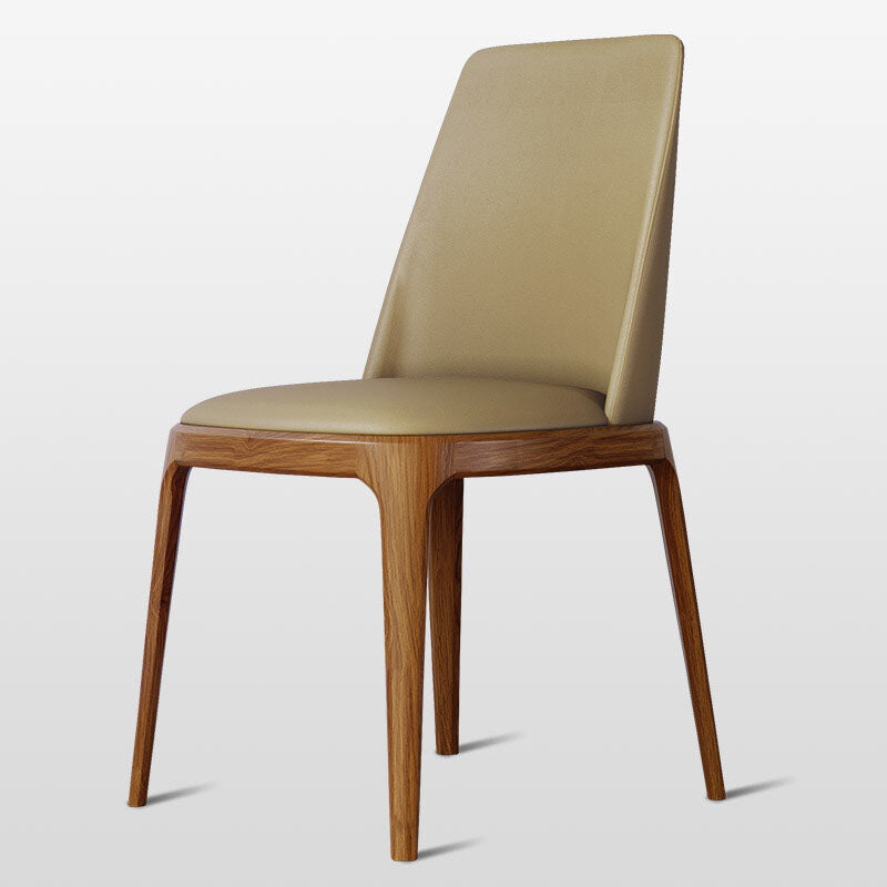 Industrial Ash Parsons Dining Chair Matte Finish Leather Side Chair (Set of 2) Clearhalo ' kitchen&dining_furn' 'Dining Chairs' 'Dining Tables & Seating' 'dining_chair' 'furn' 'furn_dining_chair' 'Furniture' 'furniture_dining_chair' 'Kitchen & Dining Furniture' 'kitchen' 4118151