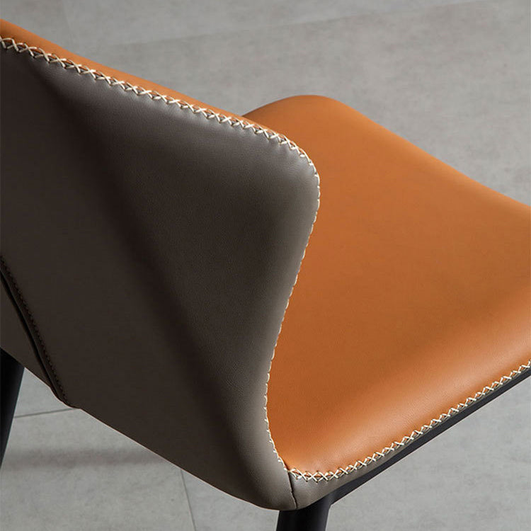 Modern Style Metal Chairs Wingback Side Kitchen Dining Chair (Set of 2) Clearhalo ' kitchen&dining_furn' 'Dining Chairs' 'Dining Tables & Seating' 'dining_chair' 'Furniture' 'furniture_dining_chair' 'Kitchen & Dining Furniture' 'kitchen' 4118171