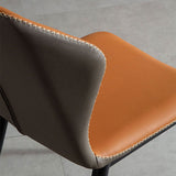 Modern Style Metal Chairs Wingback Side Kitchen Dining Chair (Set of 2) Clearhalo ' kitchen&dining_furn' 'Dining Chairs' 'Dining Tables & Seating' 'dining_chair' 'Furniture' 'furniture_dining_chair' 'Kitchen & Dining Furniture' 'kitchen' 4118171