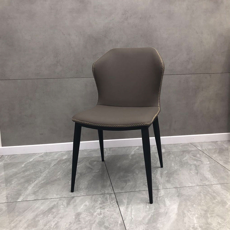 Modern Style Metal Chairs Wingback Side Kitchen Dining Chair (Set of 2) Clearhalo ' kitchen&dining_furn' 'Dining Chairs' 'Dining Tables & Seating' 'dining_chair' 'Furniture' 'furniture_dining_chair' 'Kitchen & Dining Furniture' 'kitchen' 4118172