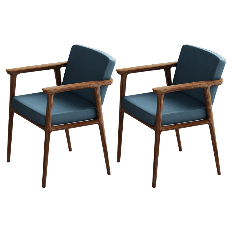 Traditional Style Indoor Arm Chair Solid Back Upholstered Dining Room Chair Ocean Blue 2 Piece Set Clearhalo ' kitchen&dining_furn' 'Dining Chairs' 'Dining Tables & Seating' 'dining_chair' 'furn' 'furn_dining_chair' 'Furniture' 'furniture_dining_chair' 'Kitchen & Dining Furniture' 'kitchen' 4118189
