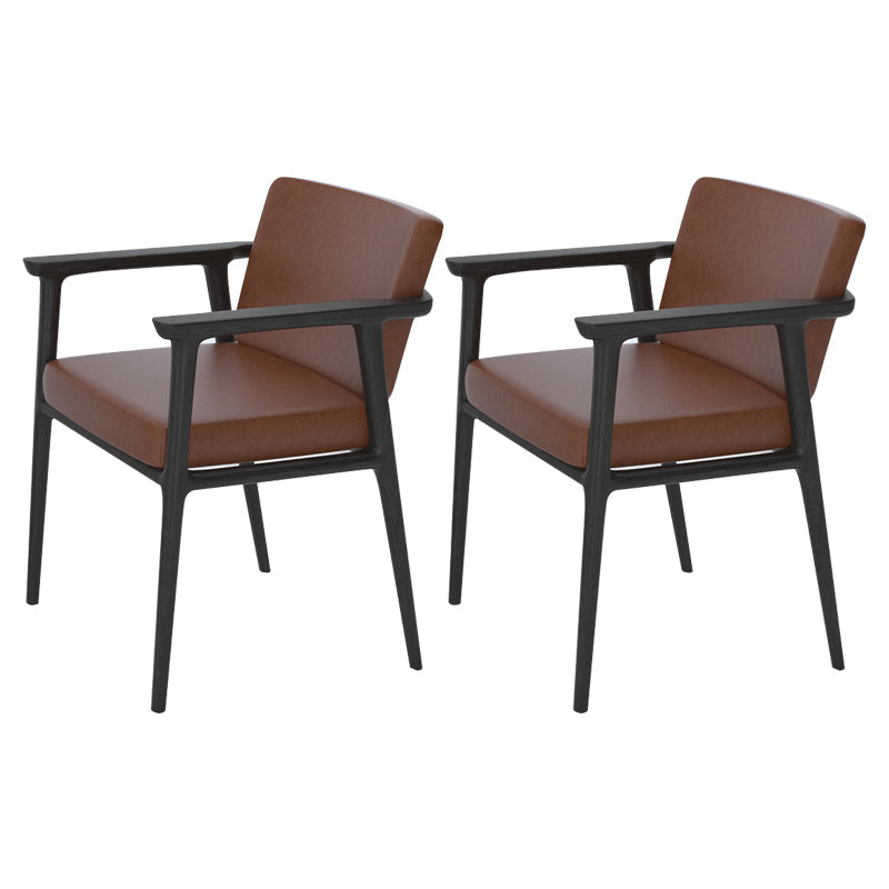 Traditional Style Indoor Arm Chair Solid Back Upholstered Dining Room Chair Clearhalo ' kitchen&dining_furn' 'Dining Chairs' 'Dining Tables & Seating' 'dining_chair' 'furn' 'furn_dining_chair' 'Furniture' 'furniture_dining_chair' 'Kitchen & Dining Furniture' 'kitchen' 4118205