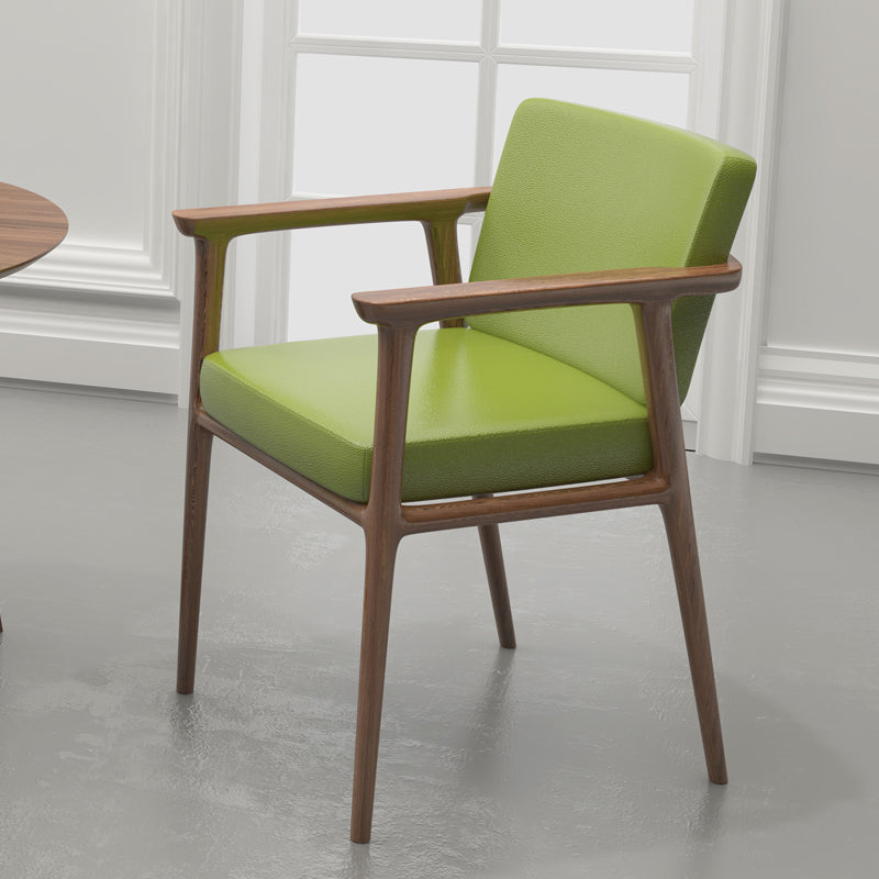 Traditional Style Indoor Arm Chair Solid Back Upholstered Dining Room Chair Fruit Green 1 Piece Clearhalo ' kitchen&dining_furn' 'Dining Chairs' 'Dining Tables & Seating' 'dining_chair' 'furn' 'furn_dining_chair' 'Furniture' 'furniture_dining_chair' 'Kitchen & Dining Furniture' 'kitchen' 4118207