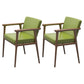 Traditional Style Indoor Arm Chair Solid Back Upholstered Dining Room Chair Fruit Green 2 Piece Set Clearhalo ' kitchen&dining_furn' 'Dining Chairs' 'Dining Tables & Seating' 'dining_chair' 'furn' 'furn_dining_chair' 'Furniture' 'furniture_dining_chair' 'Kitchen & Dining Furniture' 'kitchen' 4118208