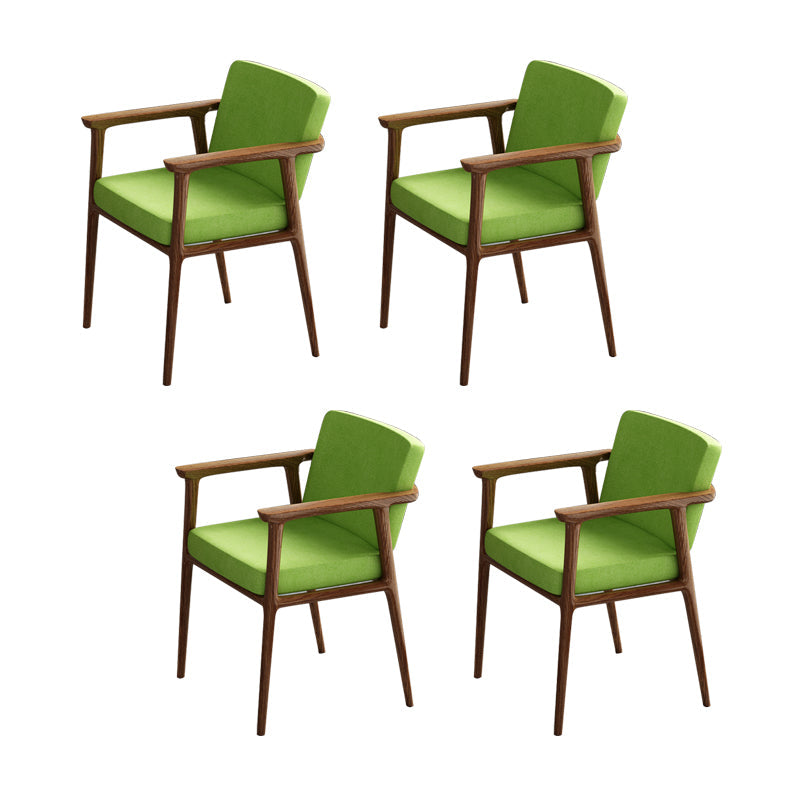 Traditional Style Indoor Arm Chair Solid Back Upholstered Dining Room Chair Green 4 Piece Set Clearhalo ' kitchen&dining_furn' 'Dining Chairs' 'Dining Tables & Seating' 'dining_chair' 'furn' 'furn_dining_chair' 'Furniture' 'furniture_dining_chair' 'Kitchen & Dining Furniture' 'kitchen' 4118218