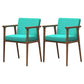 Traditional Style Indoor Arm Chair Solid Back Upholstered Dining Room Chair Sky Blue 2 Piece Set Clearhalo ' kitchen&dining_furn' 'Dining Chairs' 'Dining Tables & Seating' 'dining_chair' 'furn' 'furn_dining_chair' 'Furniture' 'furniture_dining_chair' 'Kitchen & Dining Furniture' 'kitchen' 4118223
