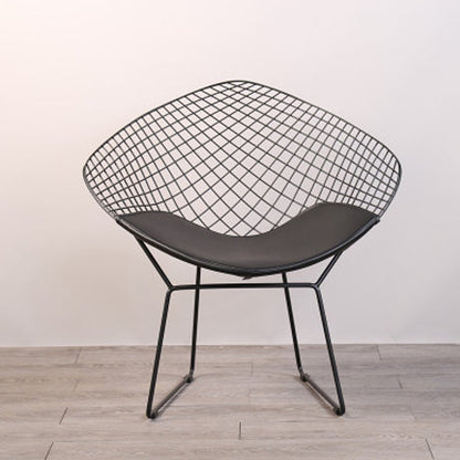 Scandinavian Armless Dining Chairs Upholstered Dining Side Chairs with Metal Legs Black 1 Piece Black Clearhalo ' kitchen&dining_furn' 'Dining Chairs' 'Dining Tables & Seating' 'dining_chair' 'furn' 'furn_dining_chair' 'Furniture' 'furniture_dining_chair' 'Kitchen & Dining Furniture' 'kitchen' 4118279