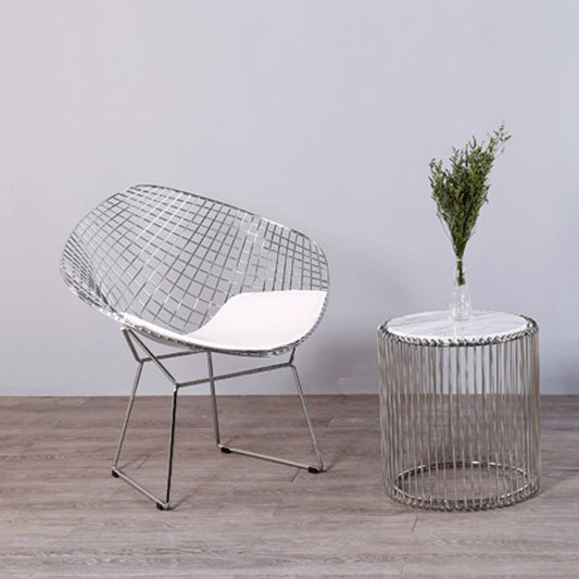 Scandinavian Armless Dining Chairs Upholstered Dining Side Chairs with Metal Legs Clearhalo ' kitchen&dining_furn' 'Dining Chairs' 'Dining Tables & Seating' 'dining_chair' 'furn' 'furn_dining_chair' 'Furniture' 'furniture_dining_chair' 'Kitchen & Dining Furniture' 'kitchen' 4118285